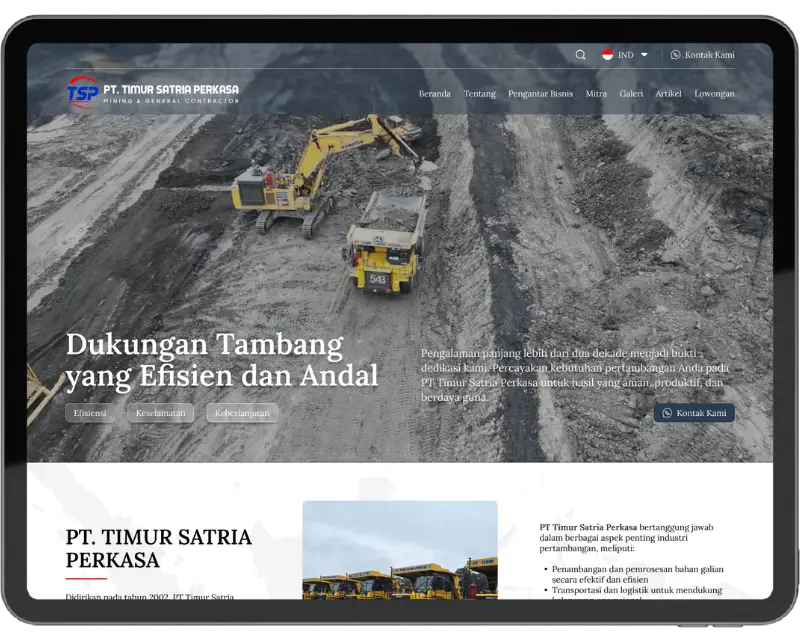 portofolio jasa pembuatan website
