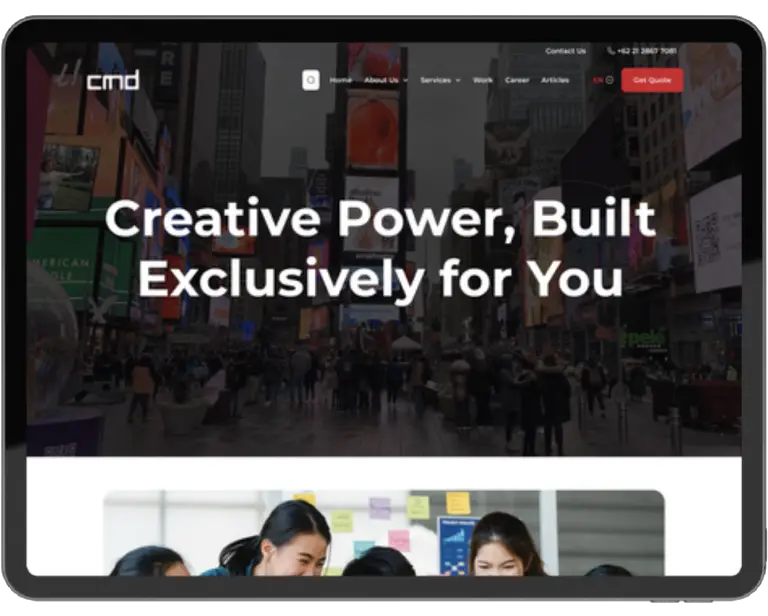 portofolio website advertising